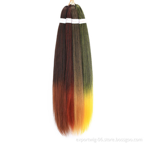 Wholesale Pre Stretched Braiding Hair 26 inch Ez Braid Synthetic Hair Extension Braiding Crochet Hair